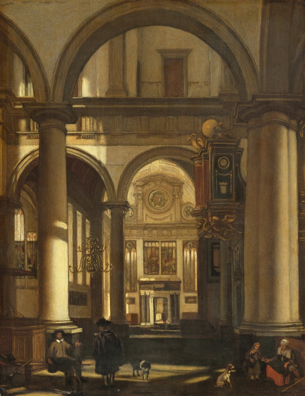 Kirkens interiør av Emanuel de Witte