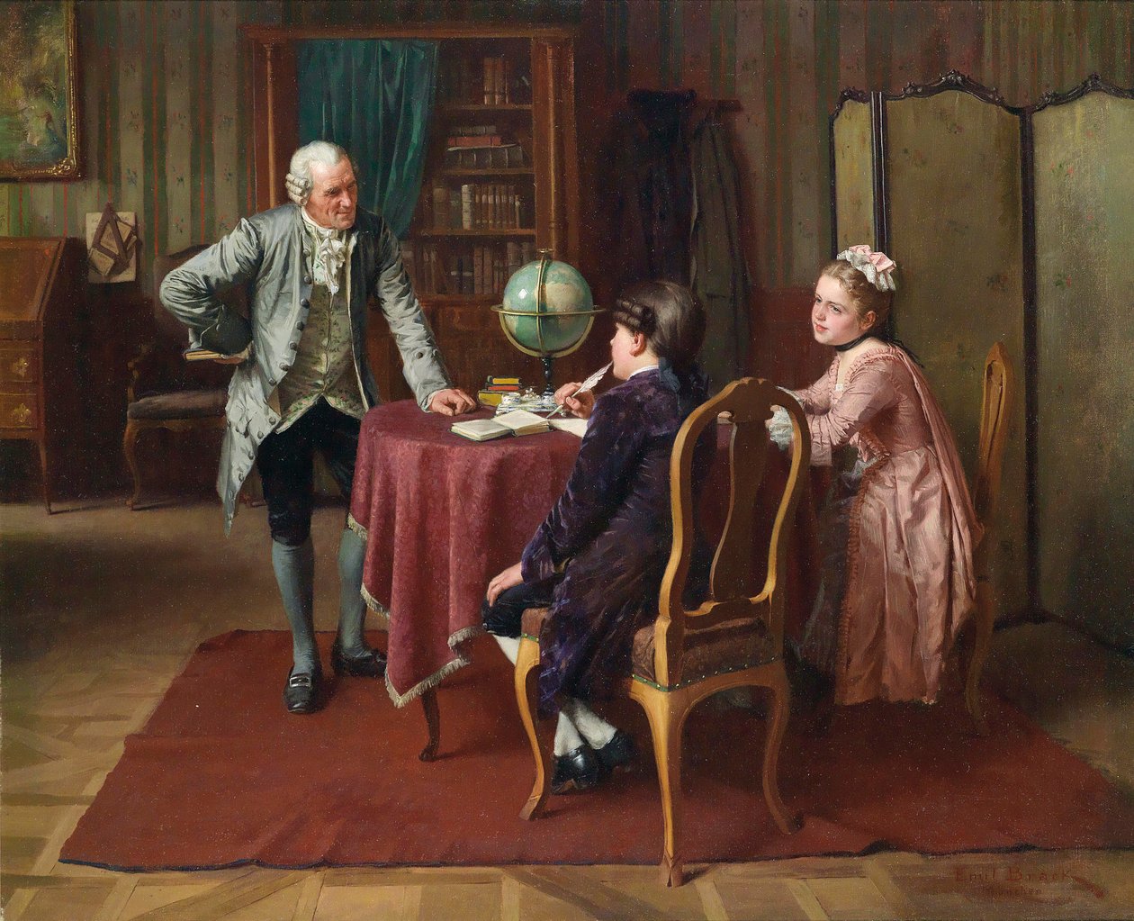Geografi -timen av Emil Brack