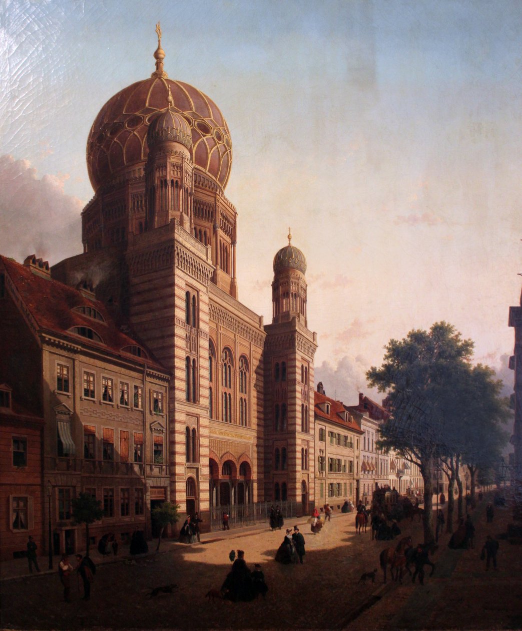 Den nye synagogen på Oranienburger Strasse av Emil Pierre Joseph de Cauwer