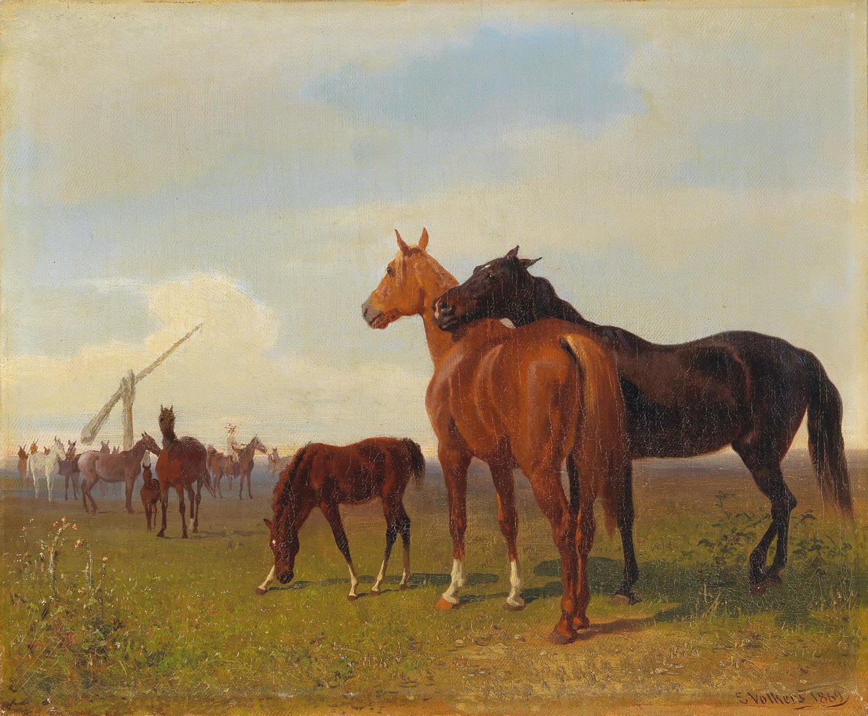 Hester på Puszta av Emil Volkers