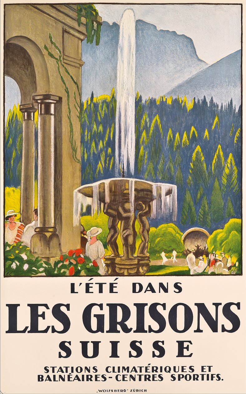 Sommer i les Grissons, Sveits av Emil Cardinaux