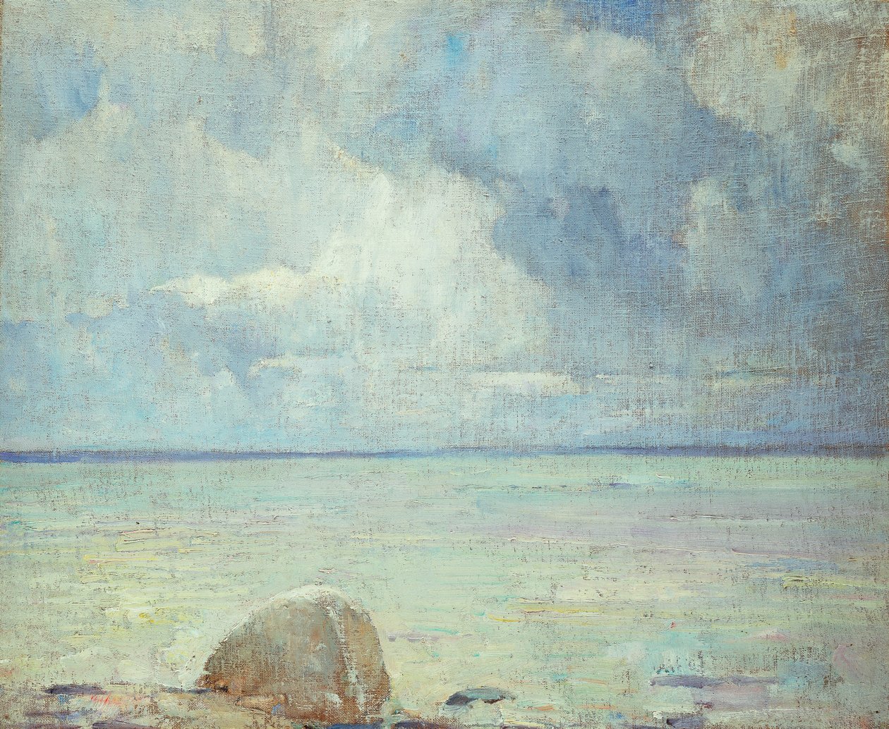 Utsikt over sundet av Emil Carlsen