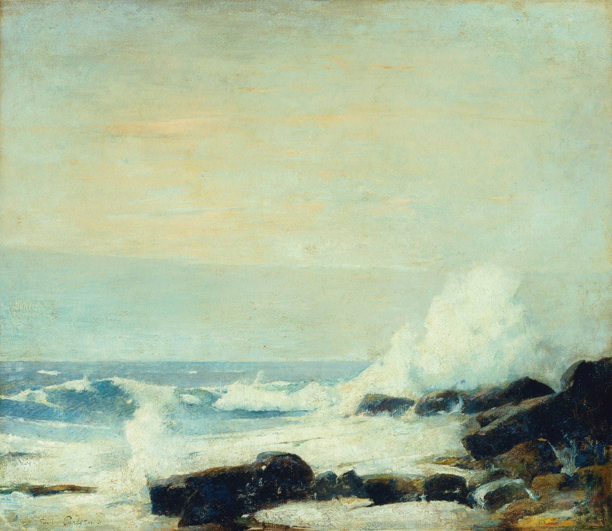 The Majestic Sea, ca. 1907 (olje på lerret) av Emil Carlsen