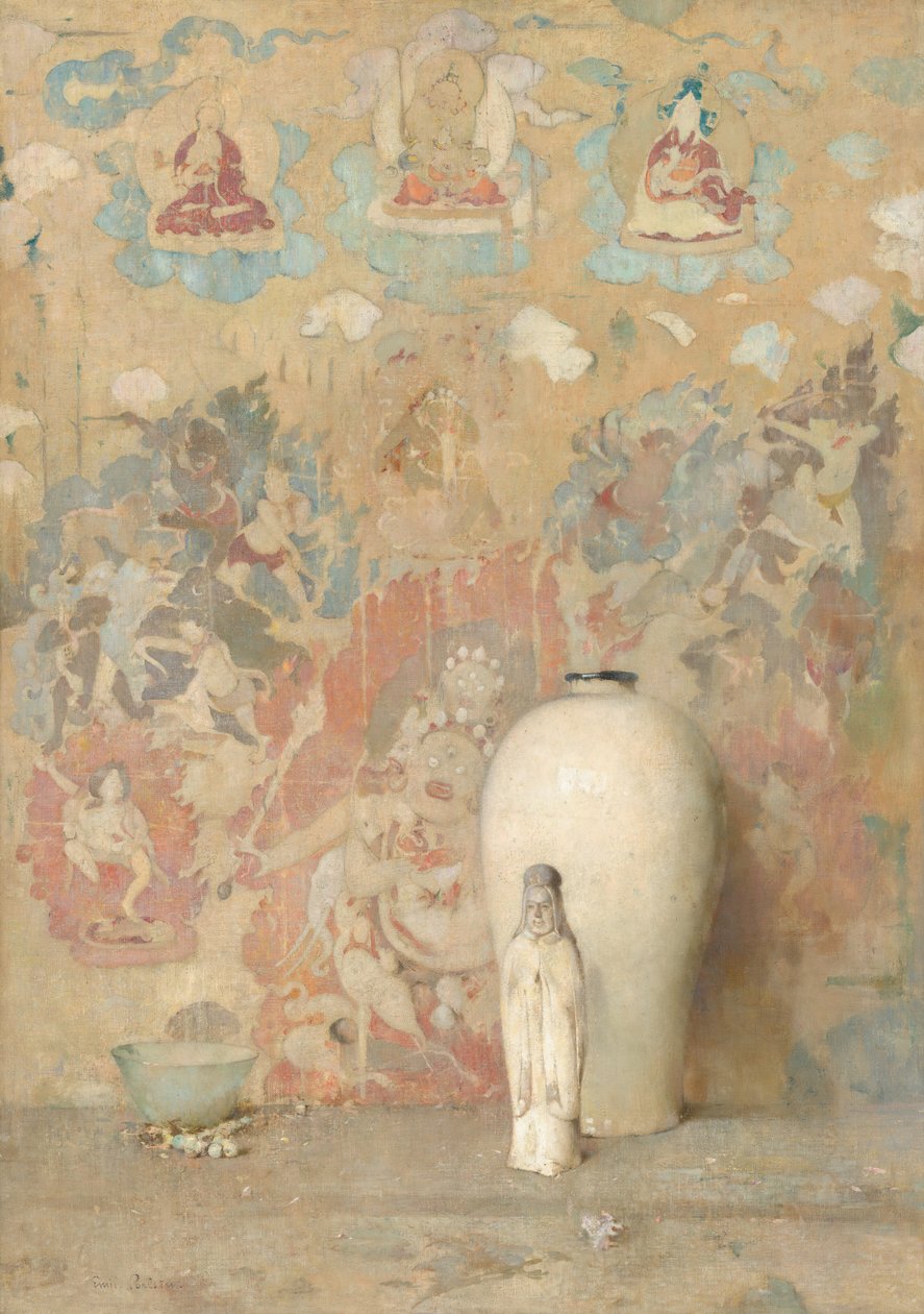 Bildet fra Thibet, ca. 1920. av Emil Carlsen