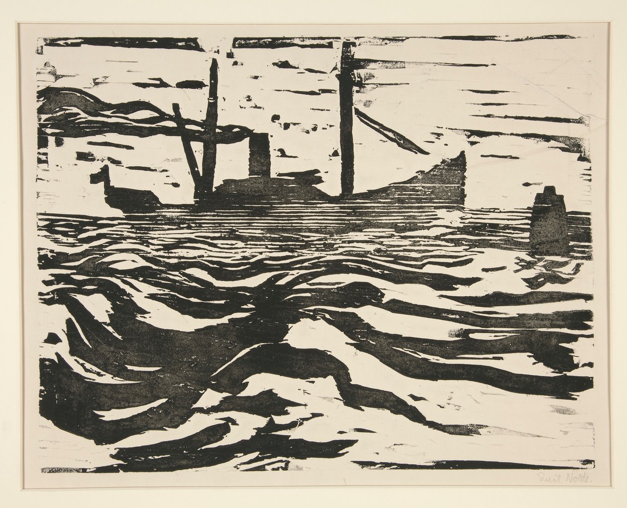 Fischdampfer (fiskedamper) av Emil Nolde