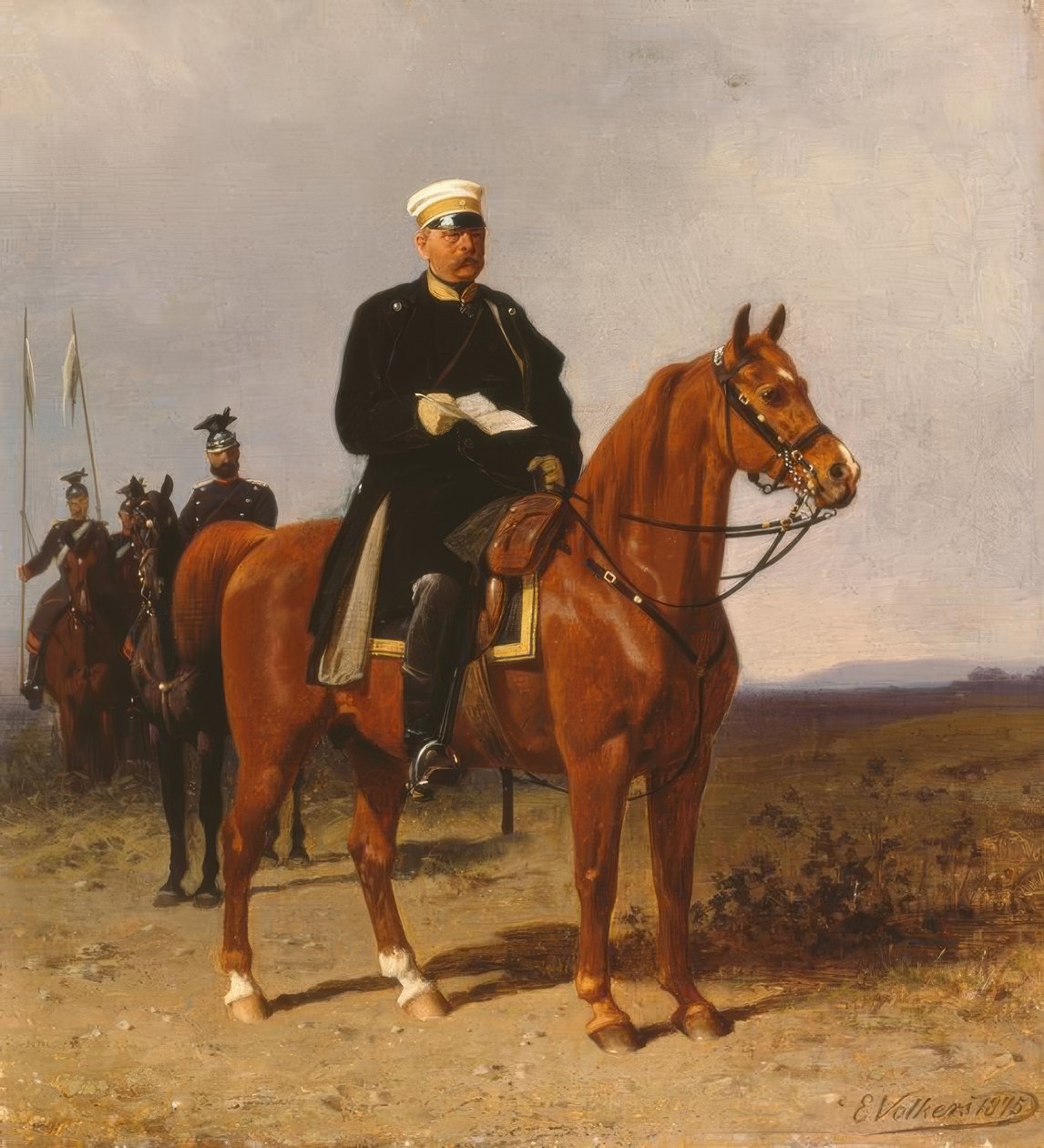 Bismarck på hesteryggen av Emil Volkers