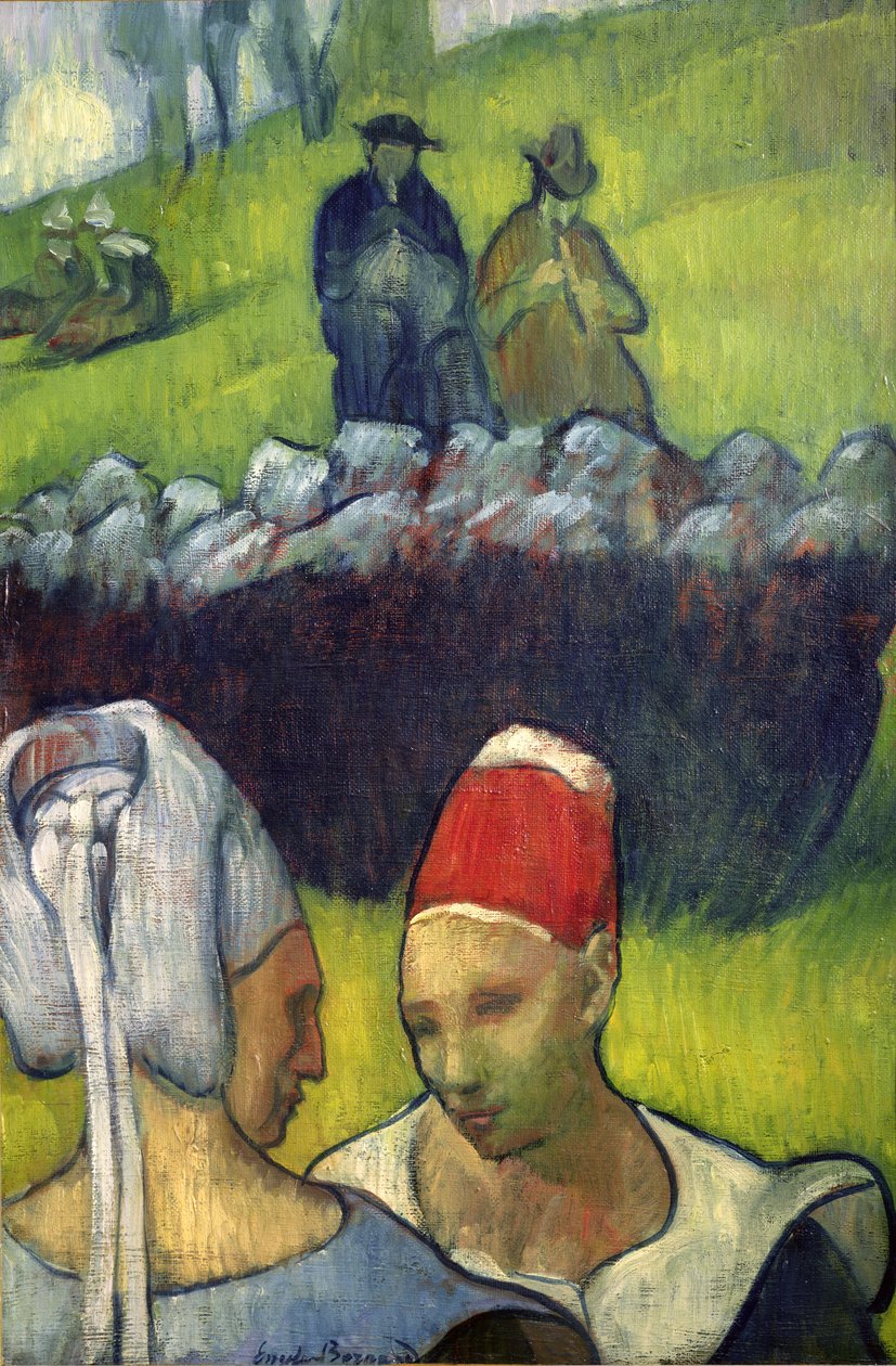 Bretonske kvinner av Emile Bernard