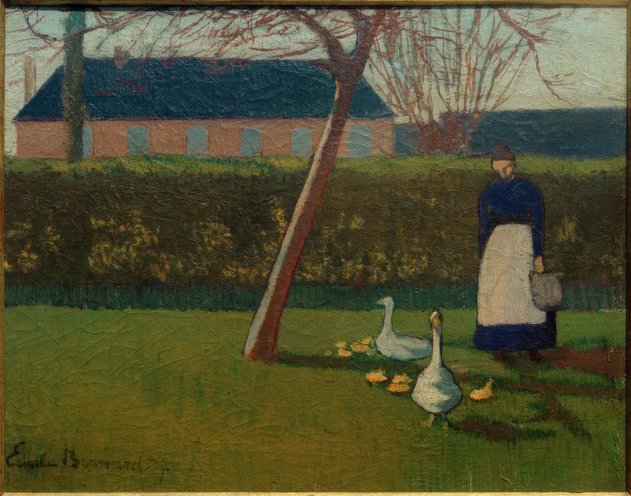 Kvinne med gjess av Emile Bernard
