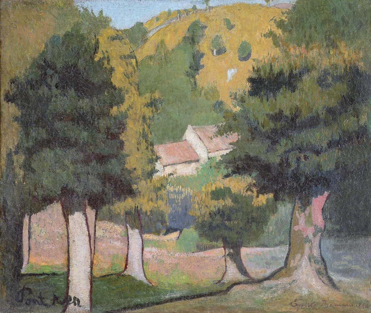 Landskap ved Pont-Aven av Emile Bernard