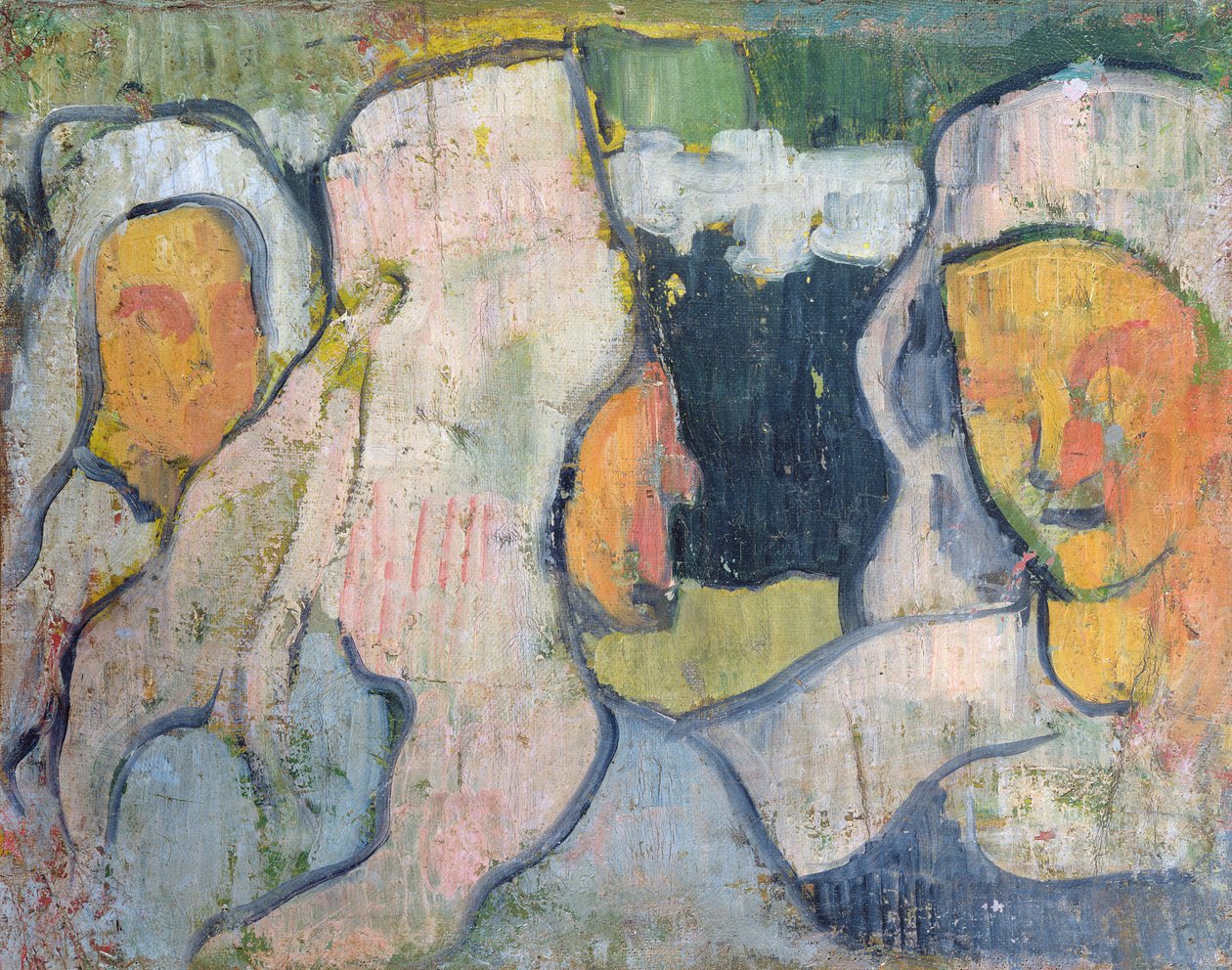 Tre bretonske kvinner i enkens panser av Emile Bernard