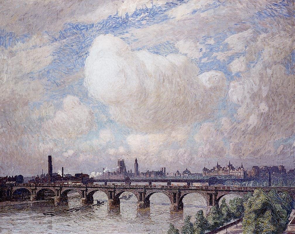 Waterloo Bridge i solen av Emile Claus
