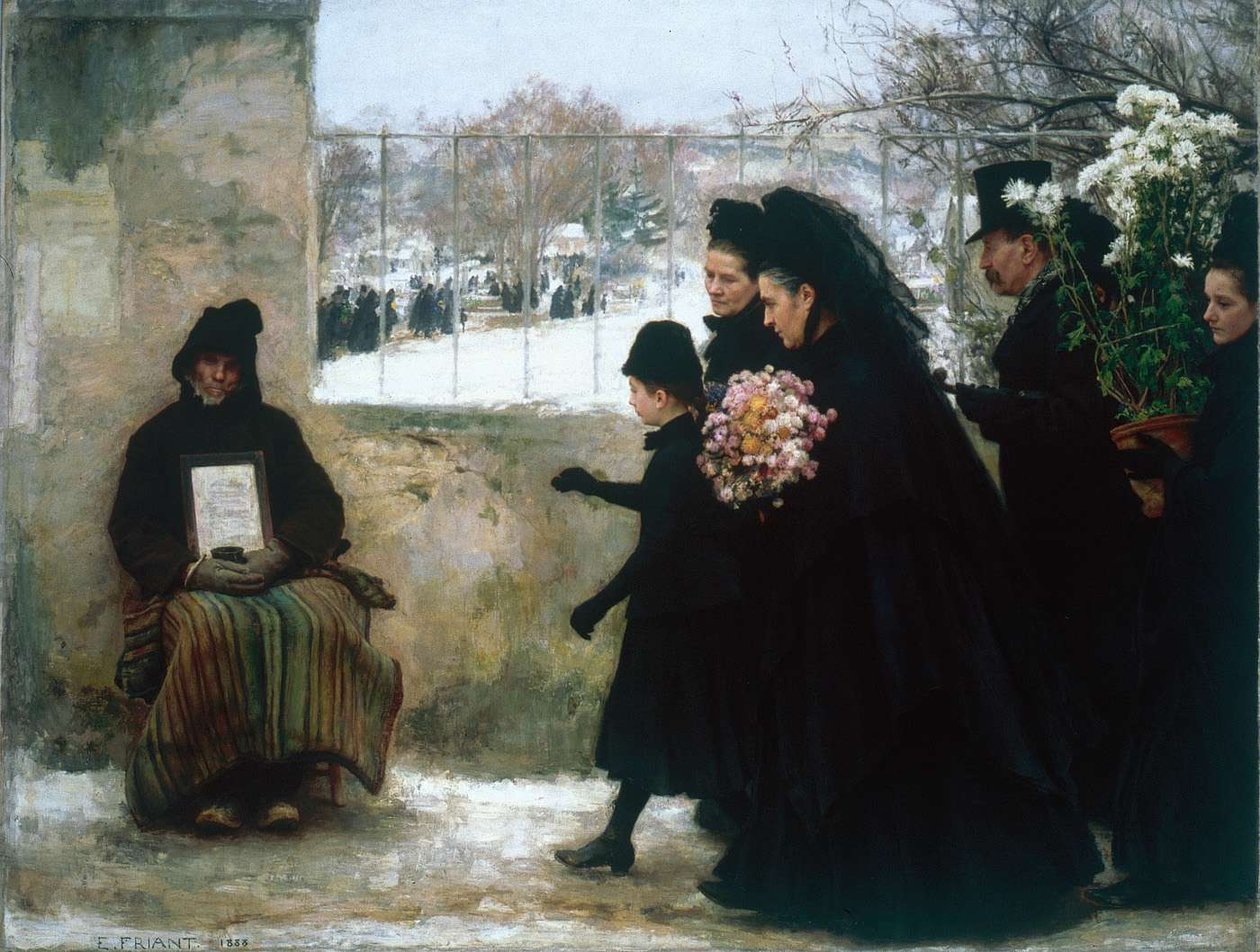 Engelsk: All Saints Dayn: n av Emile Friant