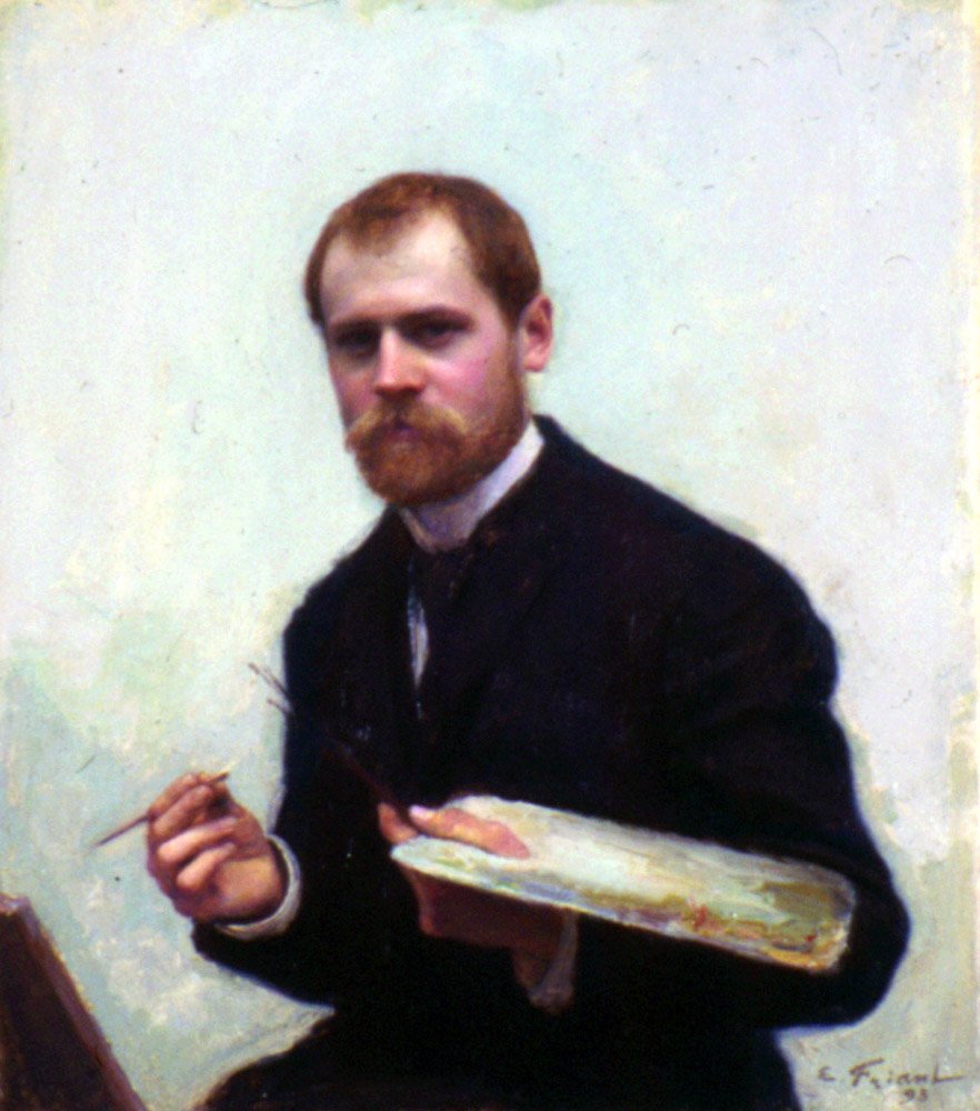 Selvportrett av Emile Friant