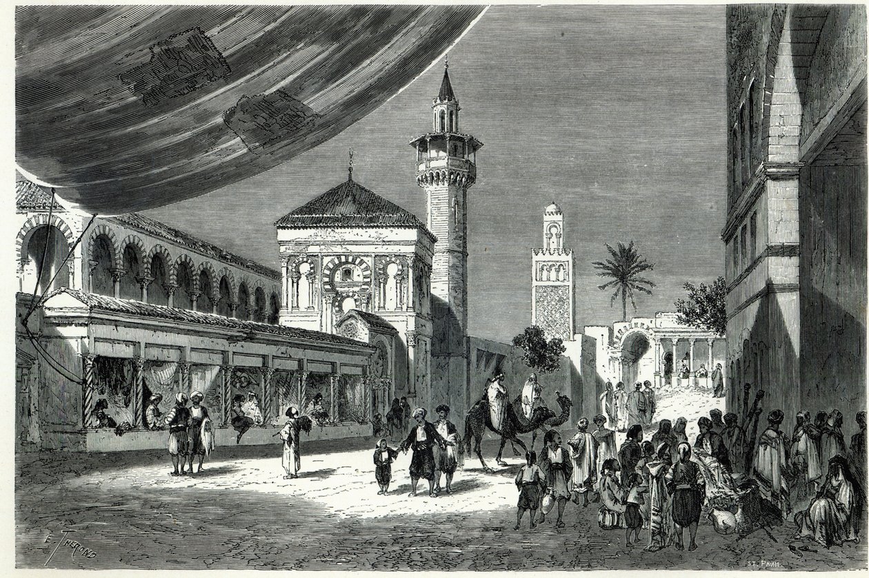 En basar i Tunis av Emile Theodore Therond