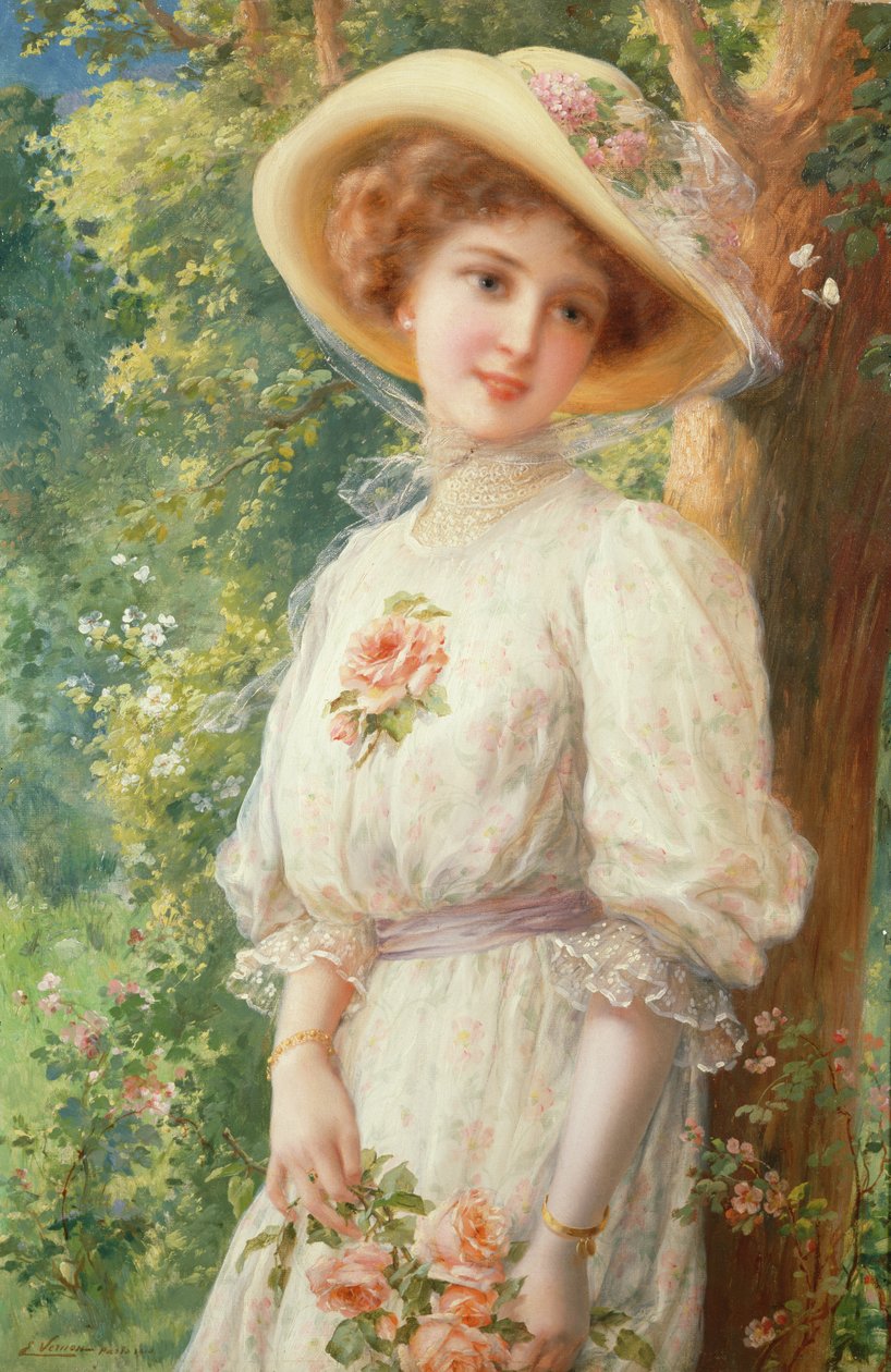 Miss Spring, 1910 av Emile Vernon