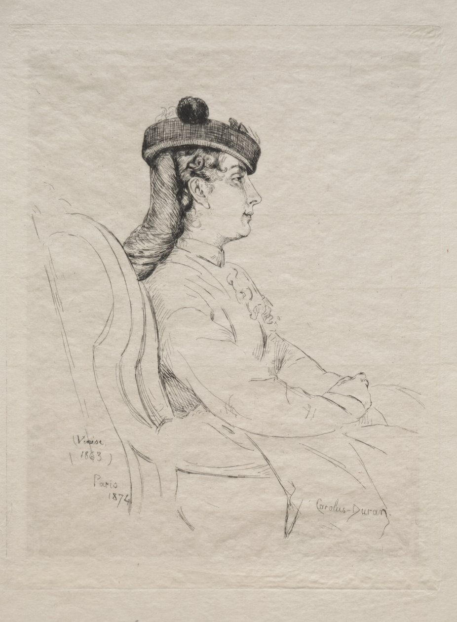 Reisesuvenir, 1874. av Charles Emile Auguste Carolus Duran