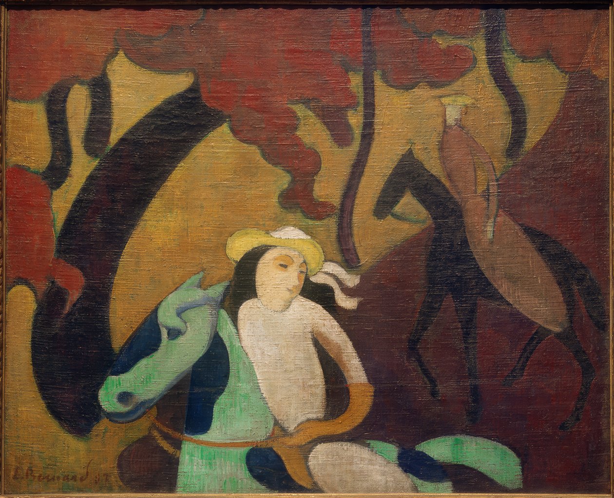Ryttere på Robinson Island av Emile Bernard