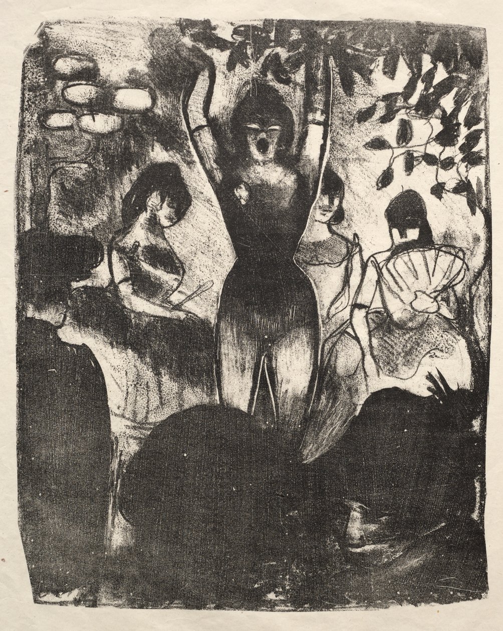 Sanger på Café-konserten av Emile Bernard