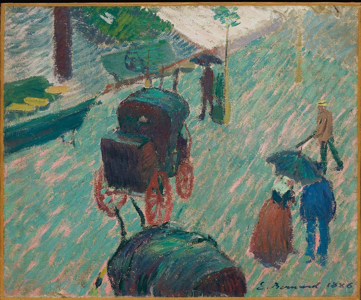 Den offentlige hagen, Mayenne, 1886 av Emile Bernard