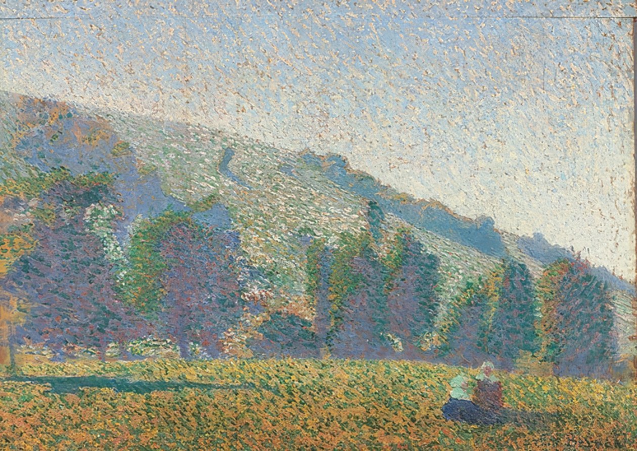 To bretonske kvinner på engen. 1886 av Emile Bernard