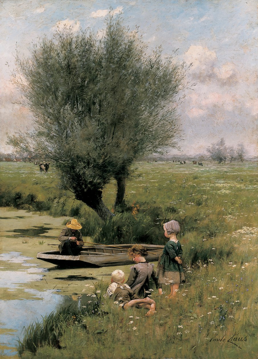 Ved elvebredden av Emile Claus