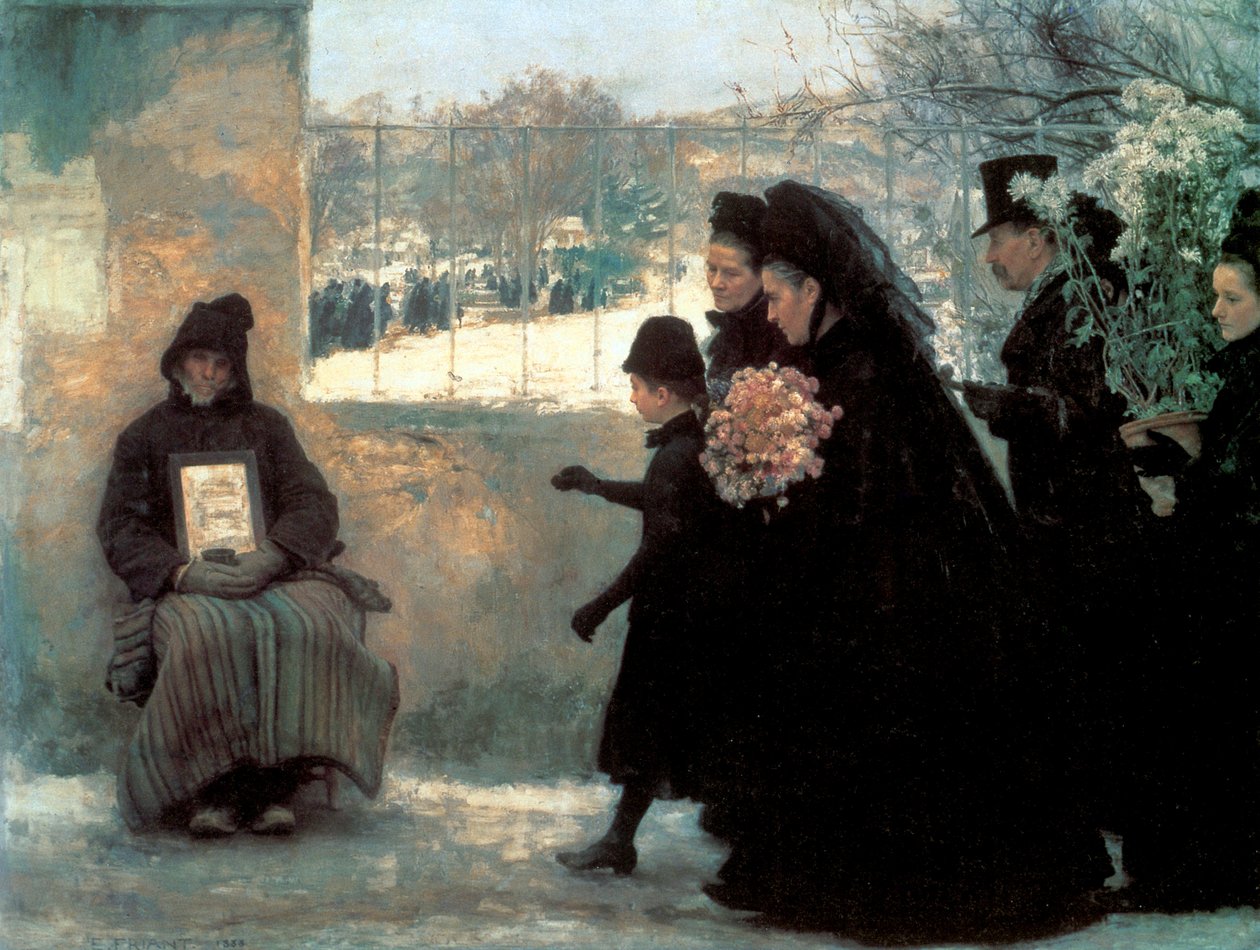 Allehelgensdag, 1888. av Emile Friant