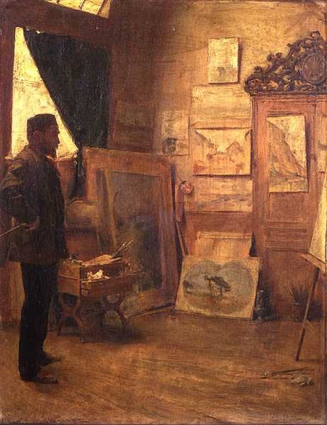 I studioet av Emile Friant