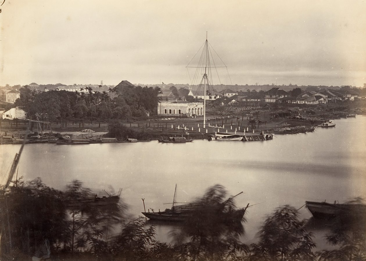 Utsikt over Saigon-ark nr. 1, 1866. av Emile Gsell