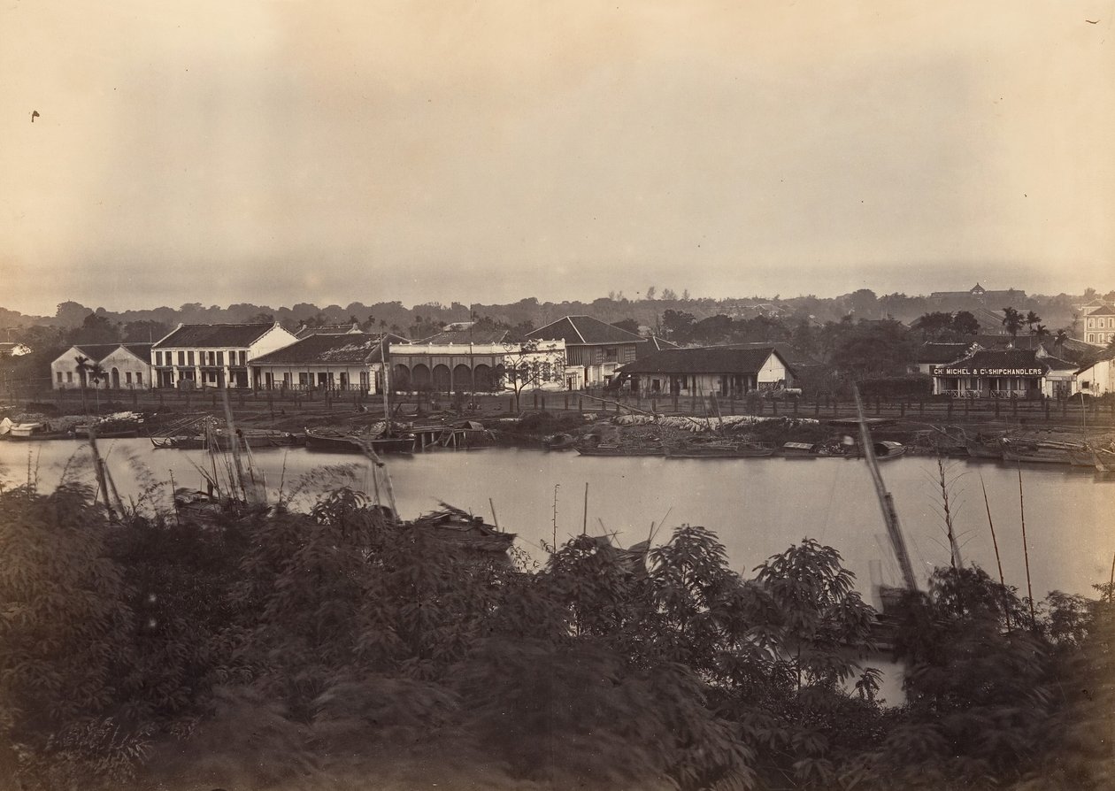 Utsikt over Saigon-ark nr. 2, 1866. av Emile Gsell
