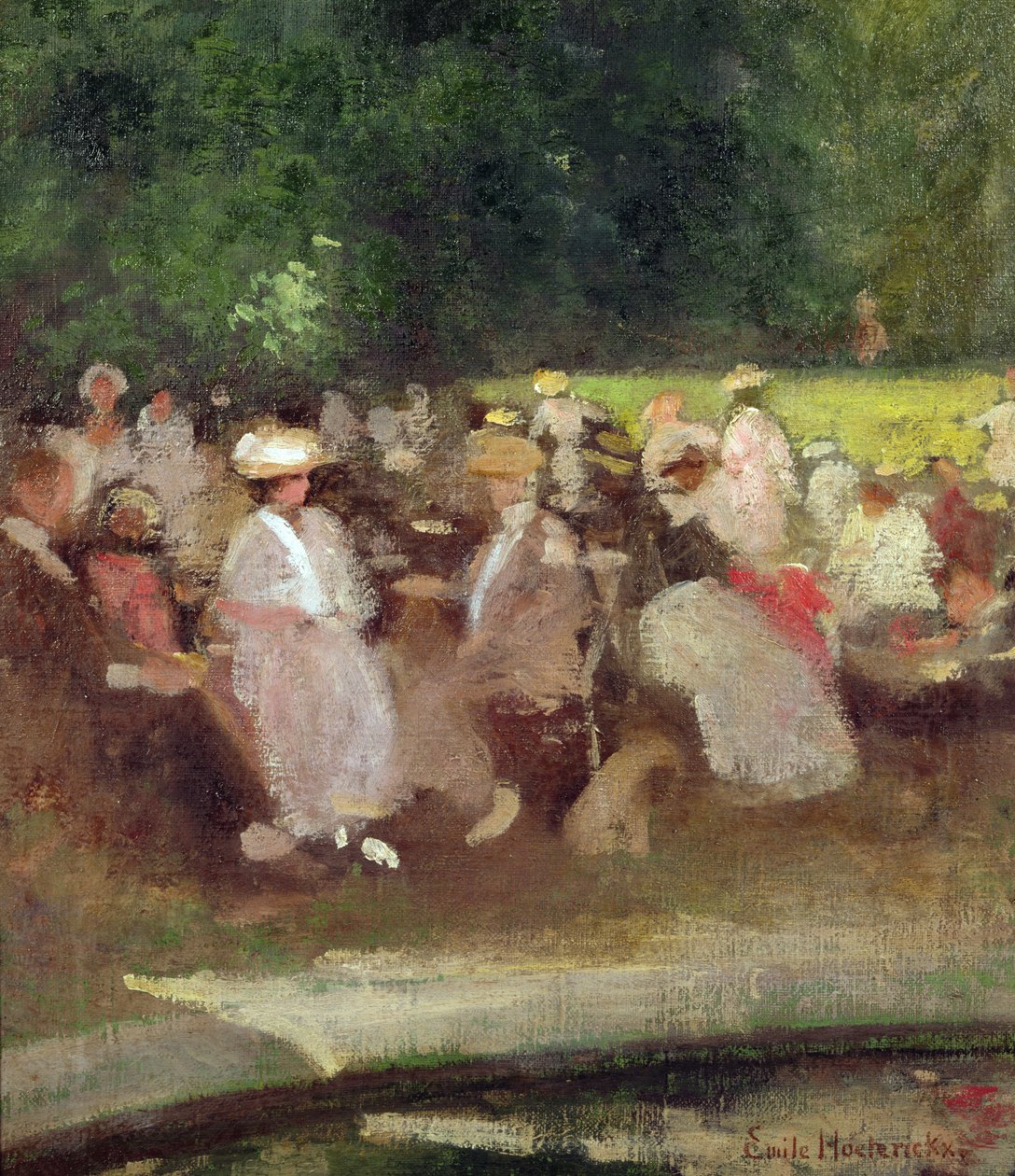 Sommer i parken, ca. 1881 av Emile Hoeterickx