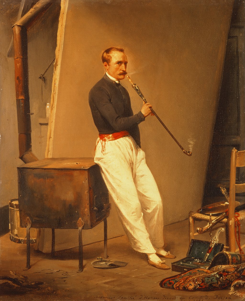 Selvportrett, 1835 av Emile Jean Horace Vernet