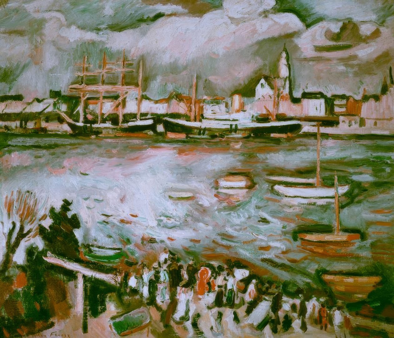 Havnen i Antwerpen av Emile Othon Friesz