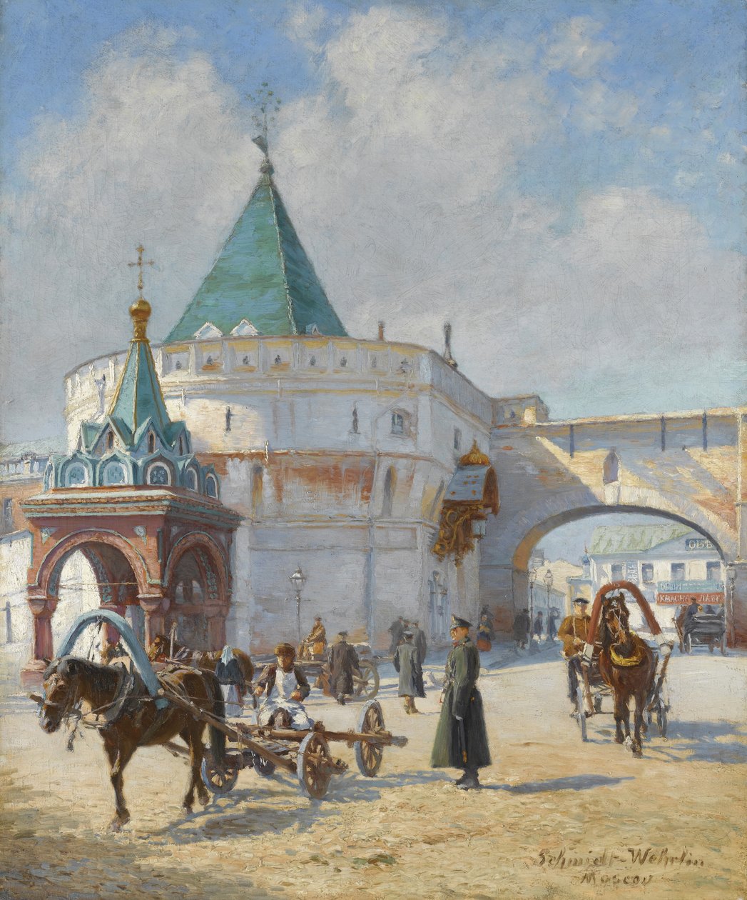 Utsikt over Moskva av Émile Schmidt Wehrlin