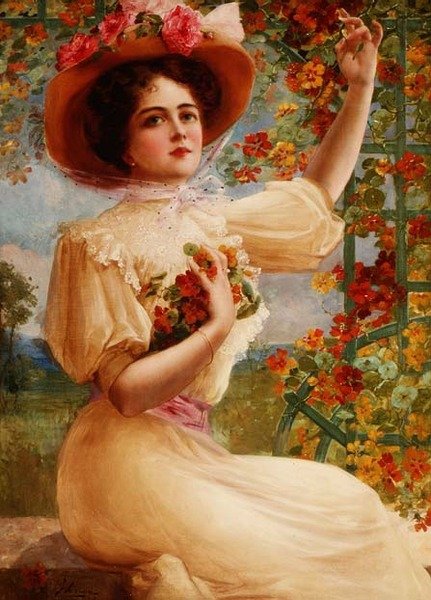 En sommerskjønnhet av Emile Vernon