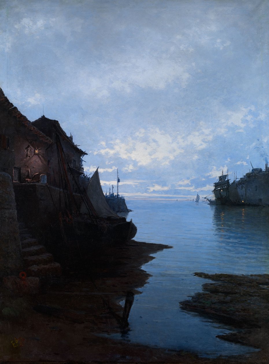 Seascape av Emilio Ocón y Rivas