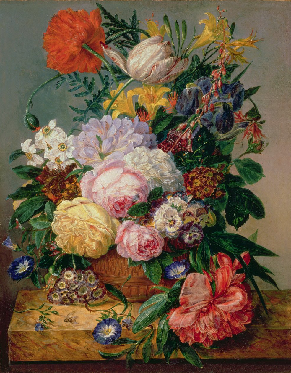 Blomster, ca. 1840-tallet av Emily Stannard