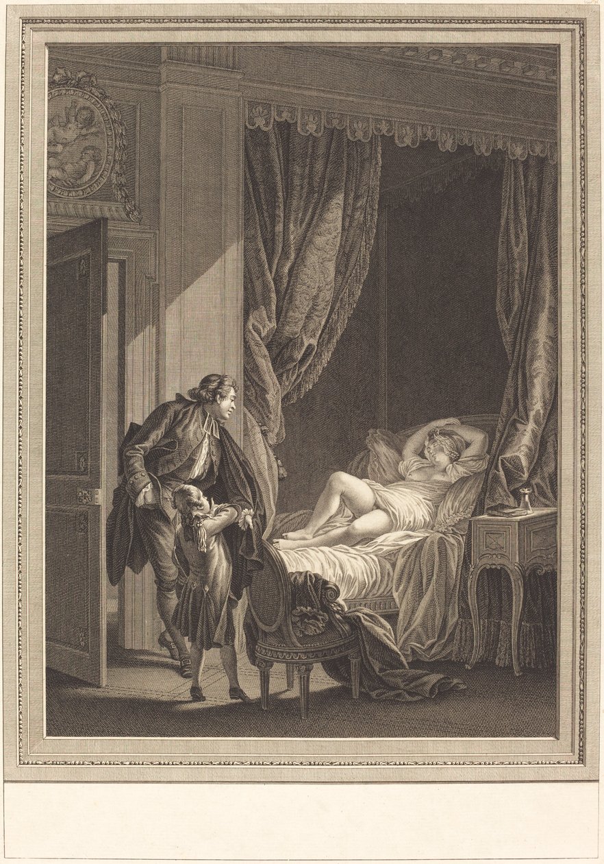 Morgen av Emmanuel Jean Nepomucène de Ghendt after Pierre Antoine Baudouin
