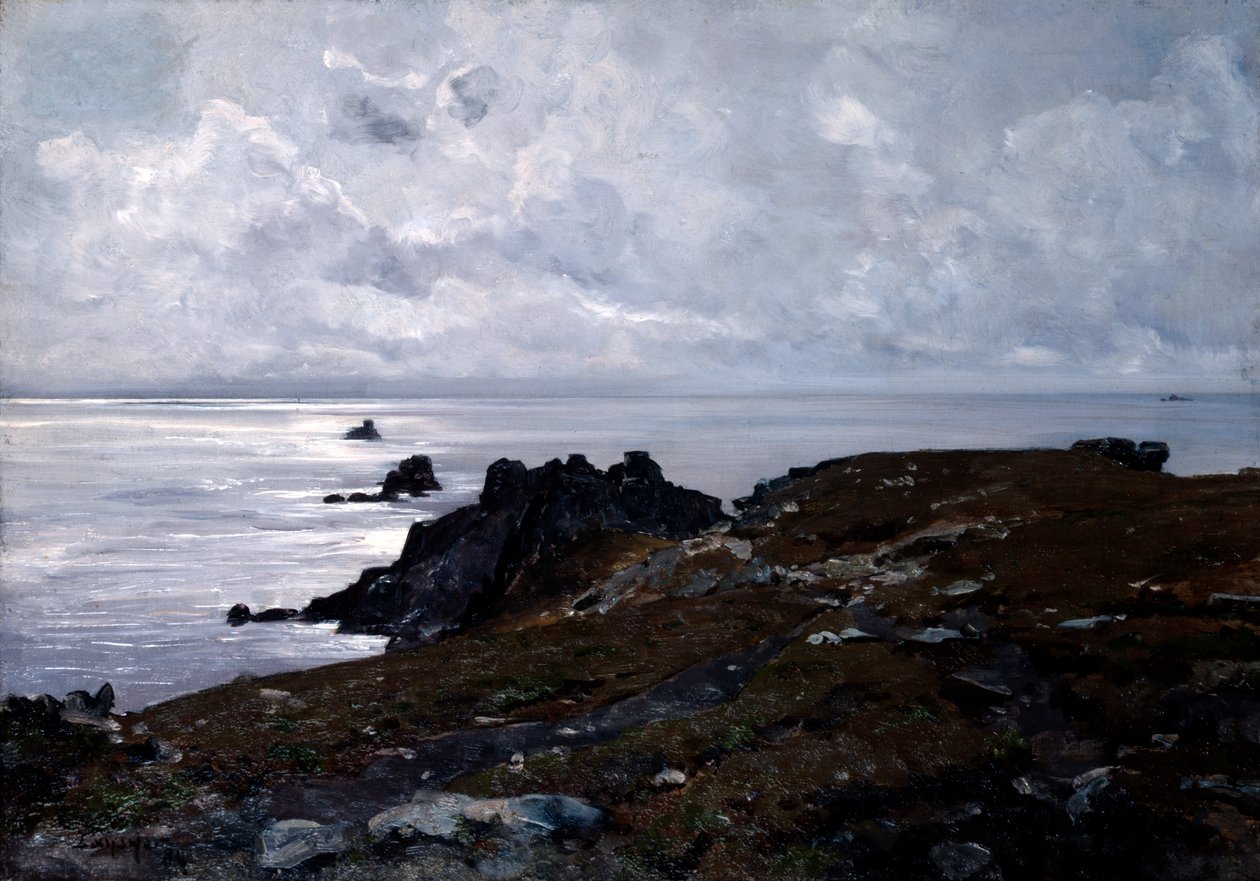 Strong Current Point, 1884. av Emmanuel Lansyer