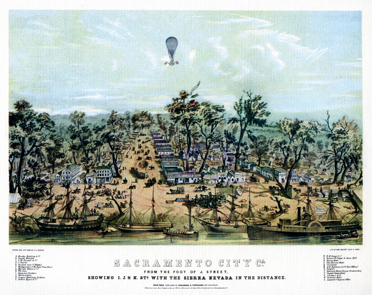 Sacramento, California, 1849 1937. av Endicott and Co.