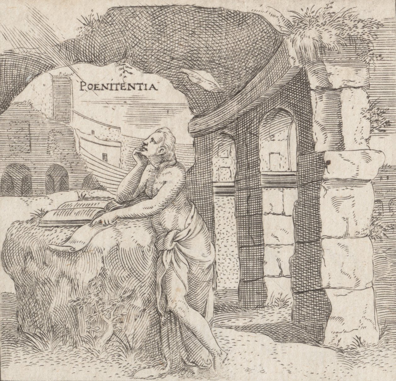 Botsløshet Penitens, ca. 1545-50. av Enea Vico