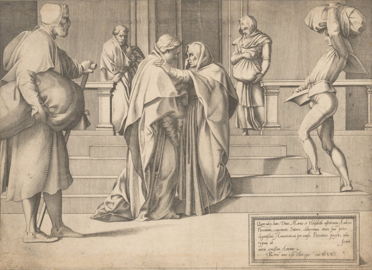 Besøket, 1561. av Enea Vico.
