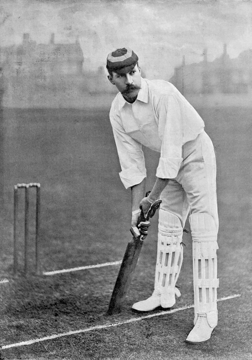 A.E. Stoddart, fra Famous Cricketers and Cricket Grounds, utgitt av Hudson og Kearns, 1895 av English Photographer