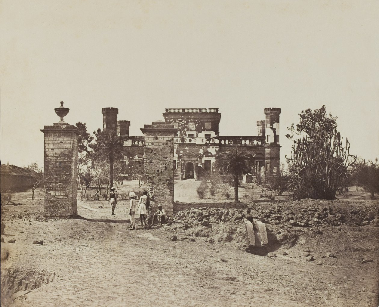 Forlatt hus, ca. 1858 av English Photographer