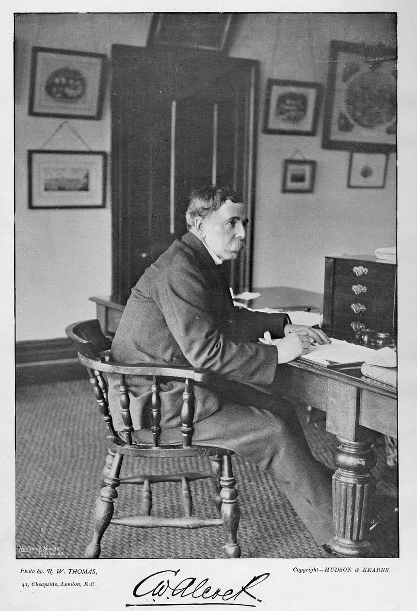 C.W. Alcock, fra Famous Cricketers and Cricket Grounds, utgitt av Hudson og Kearns, 1895 av English Photographer