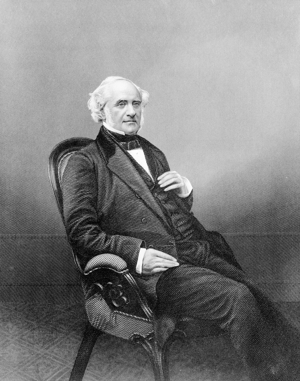 George Peabody, gravert av D.J Pound av English Photographer