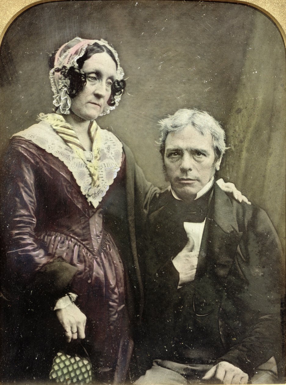 Michael og Sarah Faraday, 1840-50-tallet (daguerreotypi) av English Photographer