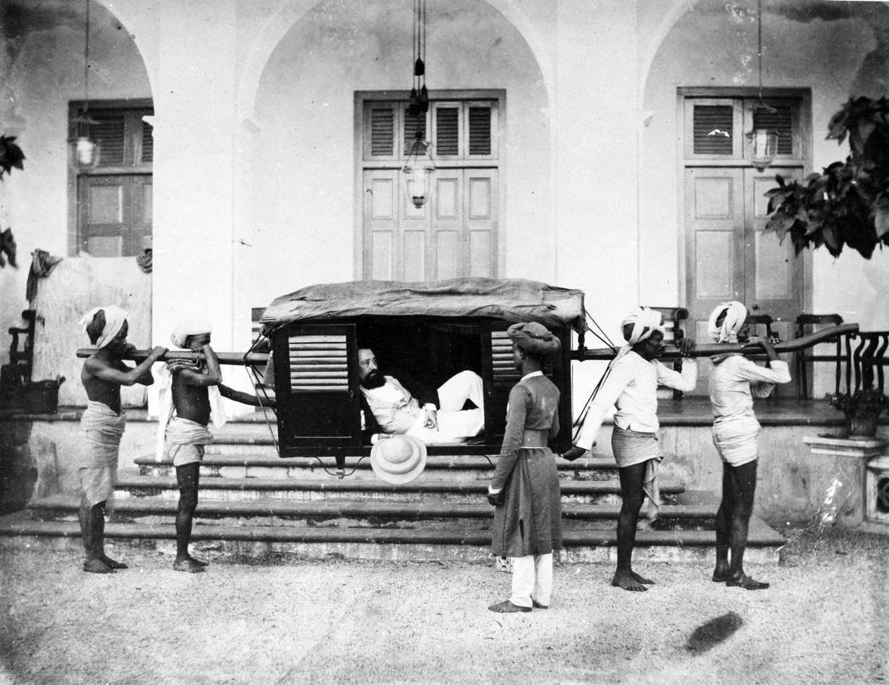 Palanquin, 1870-tallet av English Photographer