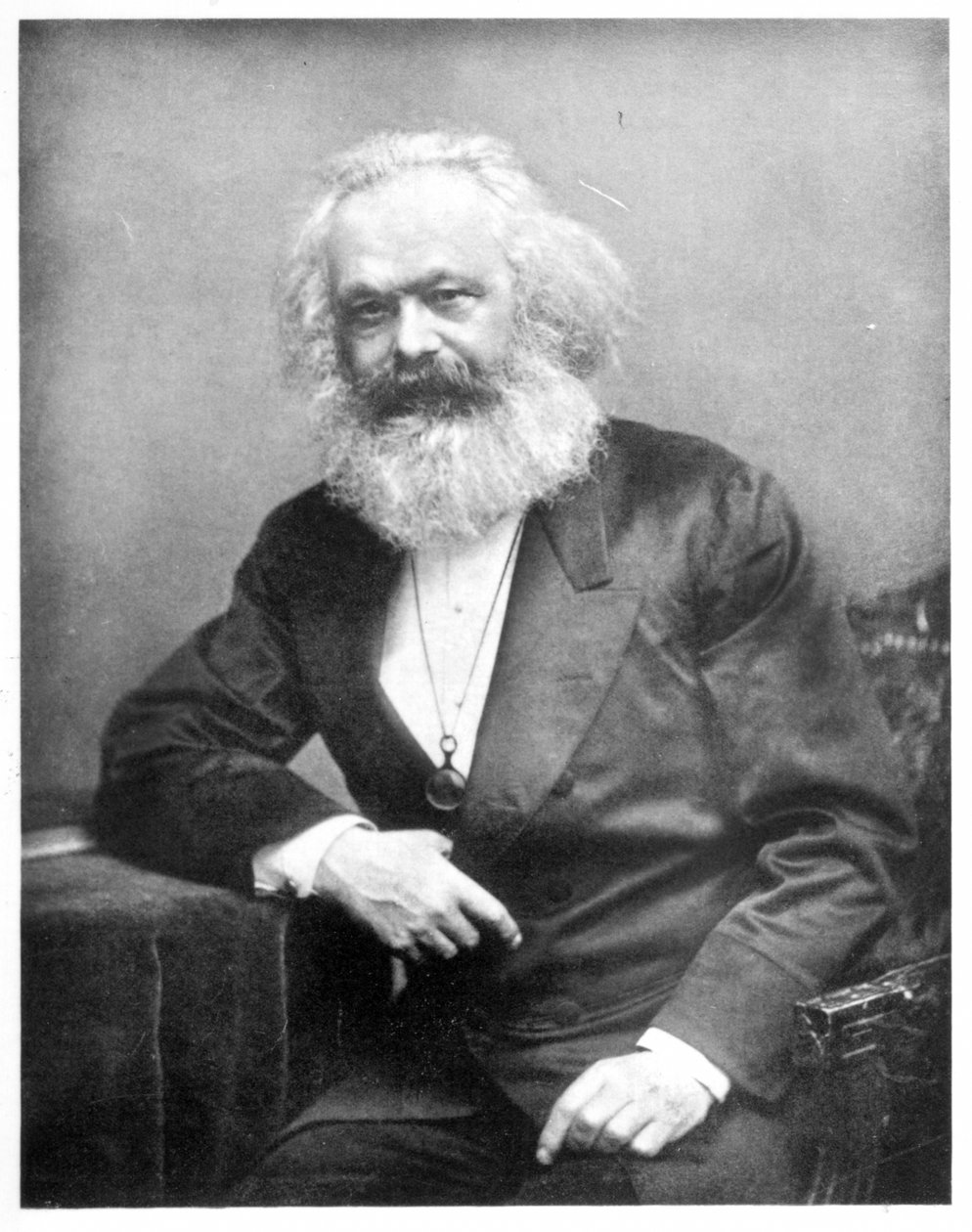 Portrett av Karl Marx (1818-1893) av English Photographer