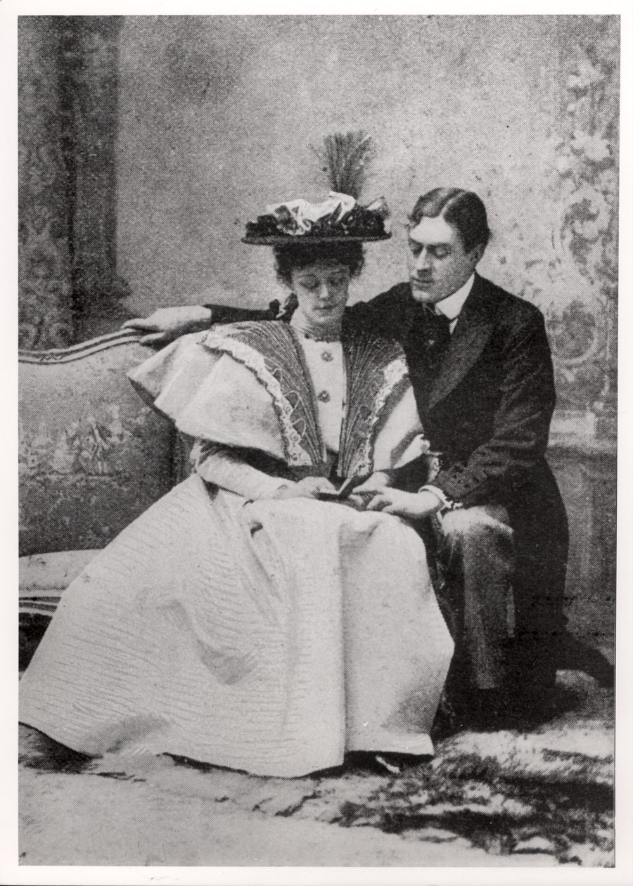 Scene fra fremføringen av The Importance of Being Earnest, av Oscar Wilde (1854-1900) på St. James