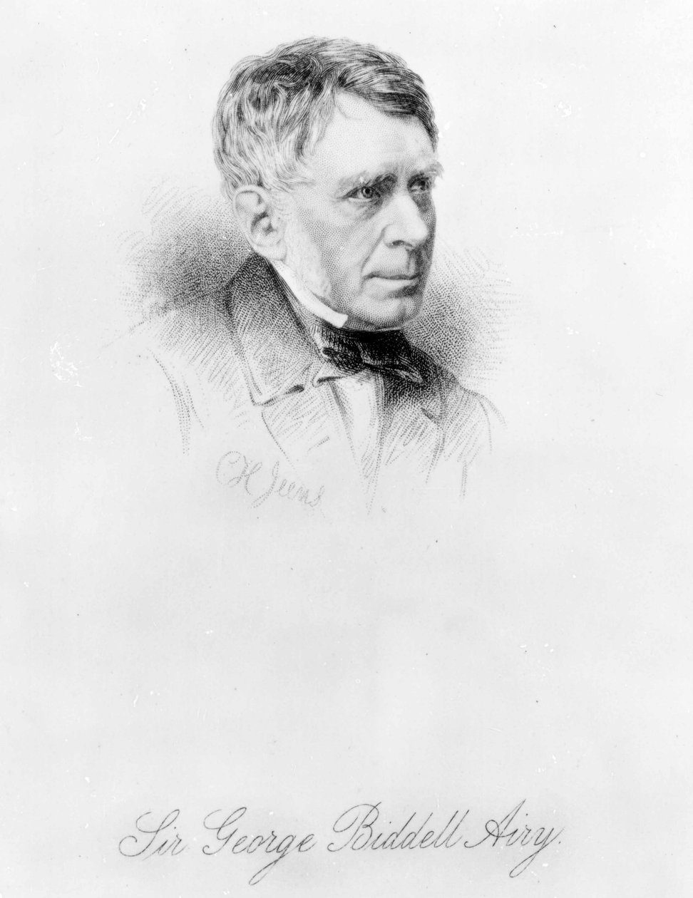 Sir George Biddell Airy, gravert av C.H. Jeens av English Photographer
